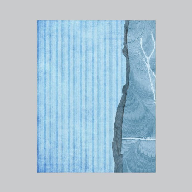 Papier à rebut bleu rayé (Créateur téléchargé)