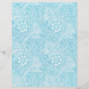 Papier à rebut bleu Vintage William Morris