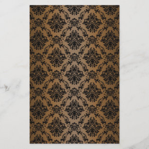 Papier à rebut Brown victorien baroque