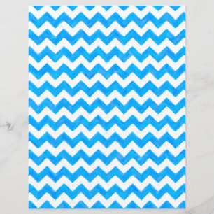 Papier à rebut Chevron Peint Bleu Design