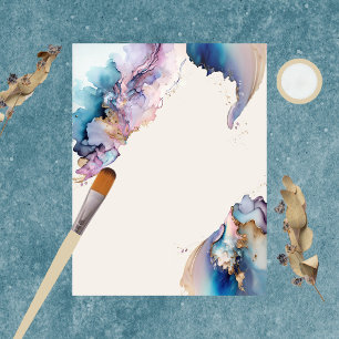 Papier à rebut couleur d'aquarelle cosmique