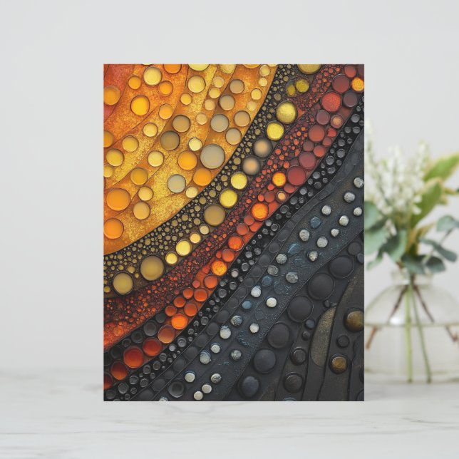 Papier à rebut de conception 3D Abstrait (Debout devant)