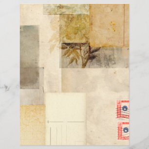 Papier à rebut feuille feuille Vintage désorganisé