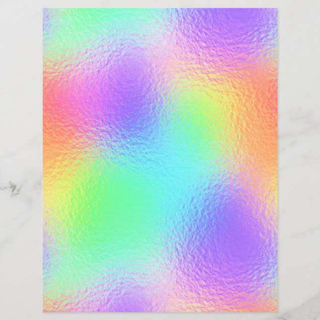 Papier à rebut Iridescente Faux Foil No 21 (Devant)