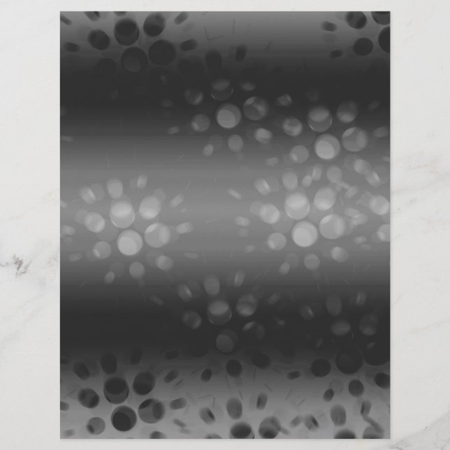 Papier à rebut noir, gris, blanc pointillé (Devant)
