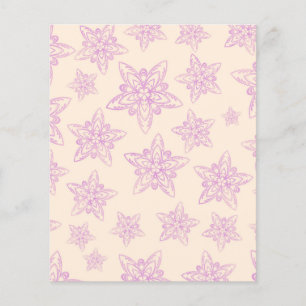 Papier à rebut Pastel Design - Floral Violet