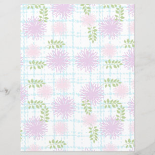 Papier à rebut Pastel Floral