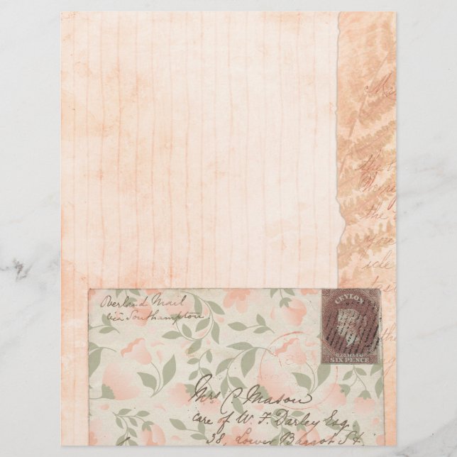 Papier à rebut rose Shabby Peach (Devant)