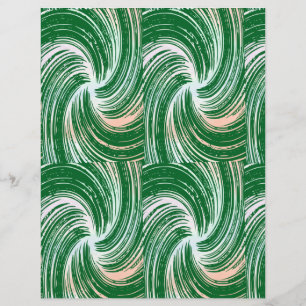 Papier à rebut tourbillon vert
