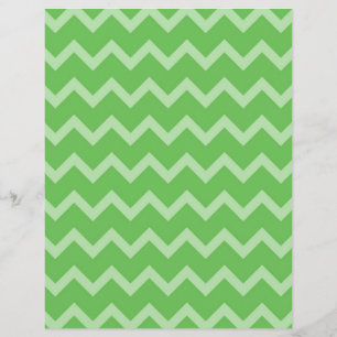 Papier à rebut vert à deux faces Chevron