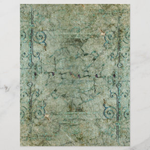 Papier à rebut vert pâle vintage