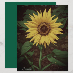 Papier à rebut vert SunFlower jaune vibre