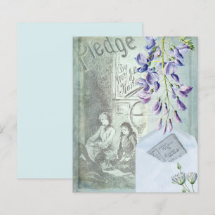 Papier à rebut Vintage bleu