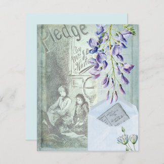 Papier à rebut Vintage bleu