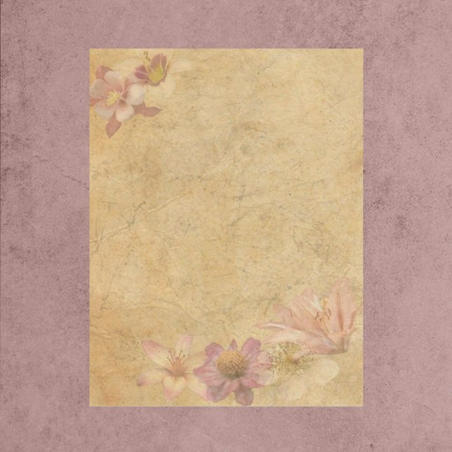 Papier à rebut vintage Floral (Créateur téléchargé)