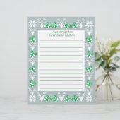 Papier à recette Noël (Debout devant)