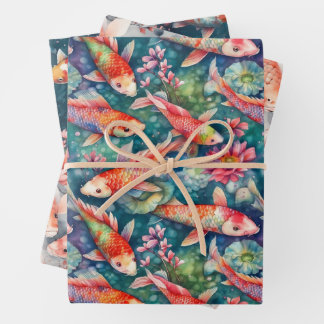 PAPIER À REPASSER CADEAU KOI POISSON