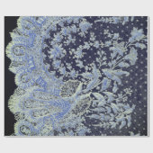 PAPIER À REPASSER CADEAU MOTIF ANTIQUE EN BLEU (Plat)