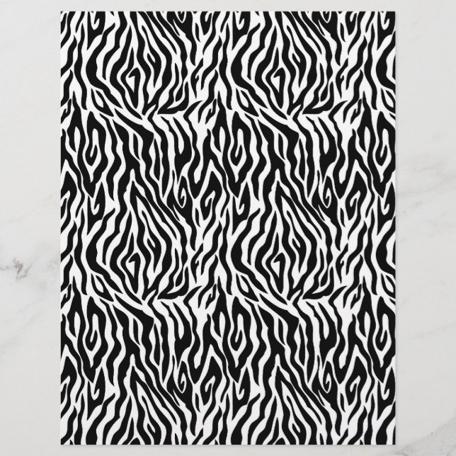 Papier à retouche à deux faces Zebra Print (Devant)