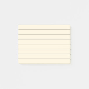 Papier à revêtement jaune pâle Notes post-it