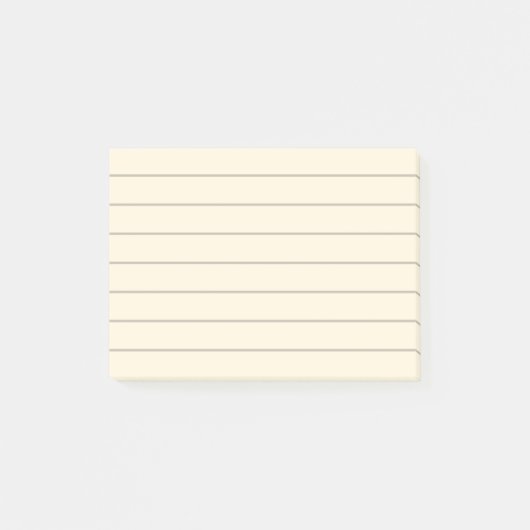 Papier à revêtement jaune pâle Notes post-it (Devant)