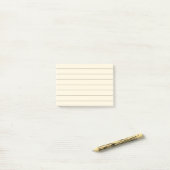 Papier à revêtement jaune pâle Notes post-it (Sur un bureau)