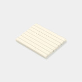 Papier à revêtement jaune pâle Notes post-it (Incliné)