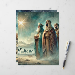 Papier à scandale de la Nativité Trois Sages Homme