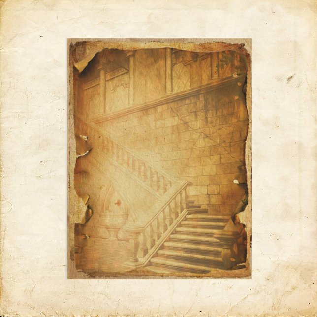 Papier à scandale Grunge Stairs vintage (Créateur téléchargé)