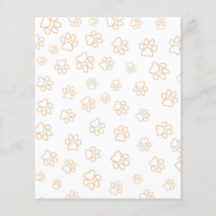 Papier à scandale Motif Empreinte de patte
