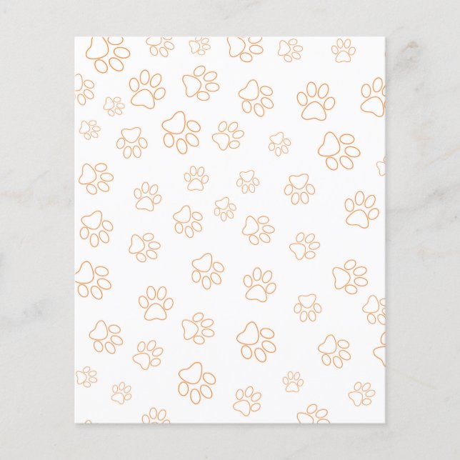 Papier à scandale Motif Empreinte de patte (Devant)