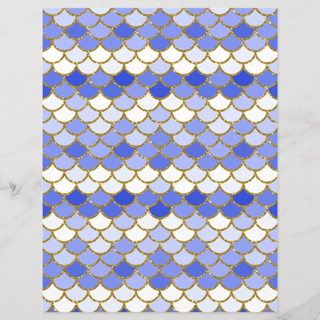 Papier à scandales à sirènes bleues (Devant)