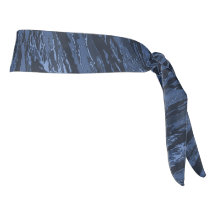 Papier à tête de camo à rayures bleues