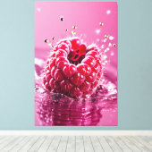 Papier à toile étirée à framboise d'Aqua (Insitu (Plancher de Bois))