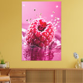 Papier à toile étirée à framboise d'Aqua (Insitu(Salon))