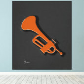 Papier à toile étirée de trompette (Insitu (Plancher de Bois))