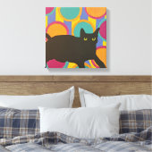 Papier à toile étirée en chaton noir (Insitu(Chambre))