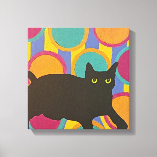Papier à toile étirée en chaton noir (Recto)