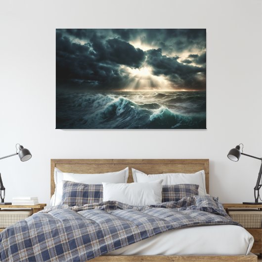 Papier à toile étirée ondulée orageuse (Insitu(Chambre))