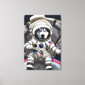 Papier à toile Husky Astronaut (Recto)