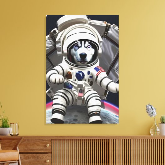 Papier à toile Husky Astronaut (Insitu(Salon))