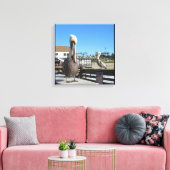 Papier à toile - Pélicans sur la jetée (Insitu(Salon))