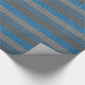 Papier à Tricot bleu Laine Papier cadeau (Coin)