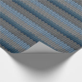 Papier à Tricot bleu Laine Papier cadeau (Coin)