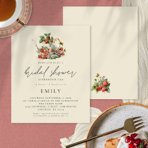 PAPIER   Aardbeien Afternoon Tea Vrijgezellenfeest Flyer