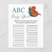 Papier ABC babyshower jeu thème loutre de mer (Devant)