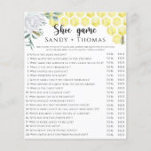 Papier Abee aquarelle - Chaussure jeu de douche nuptiale (Devant)