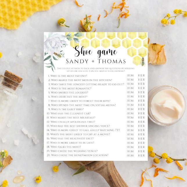 Papier Abee aquarelle - Chaussure jeu de douche nuptiale (Créateur téléchargé)