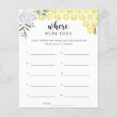 Papier Abeille aquarelle - Où étaient-ils le jeu de la ma (Devant)