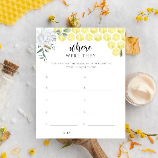 Papier Abeille aquarelle - Où étaient-ils le jeu de la ma